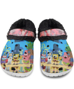 Minecraft SpongeBob SquarePants Fuzzy Slippers Clog