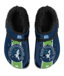 Minnesota Timberwolves Fuzzy Slippers Clog