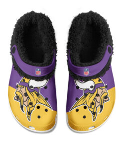 Minnesota Vikings -Fuzzy Slippers Clog