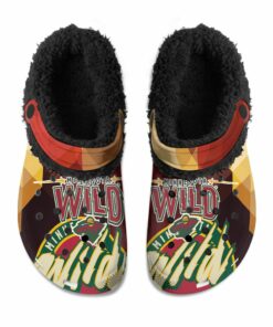 Minnesota Wild Fuzzy Slippers Clog