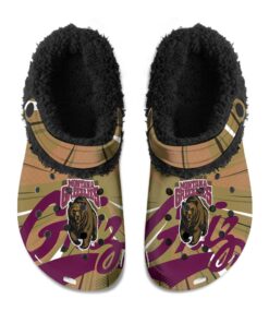 Montana Grizzlies Fuzzy Slippers Clog