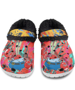 Mr. Krabs Plankton Fuzzy Slippers Clog