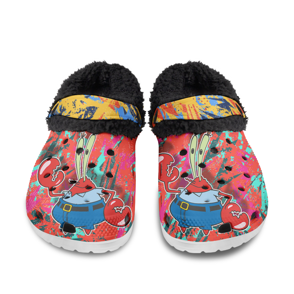 Spongebob Squarepants Fuzzy Slippers Clog