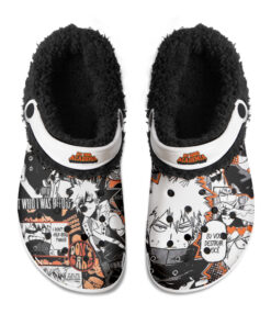 My Hero Academia Bakugou Fuzzy Slippers Clog