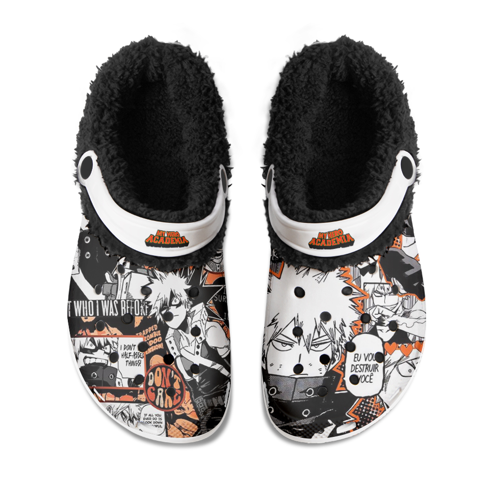 My Hero Academia Deku Fuzzy Slippers Clog