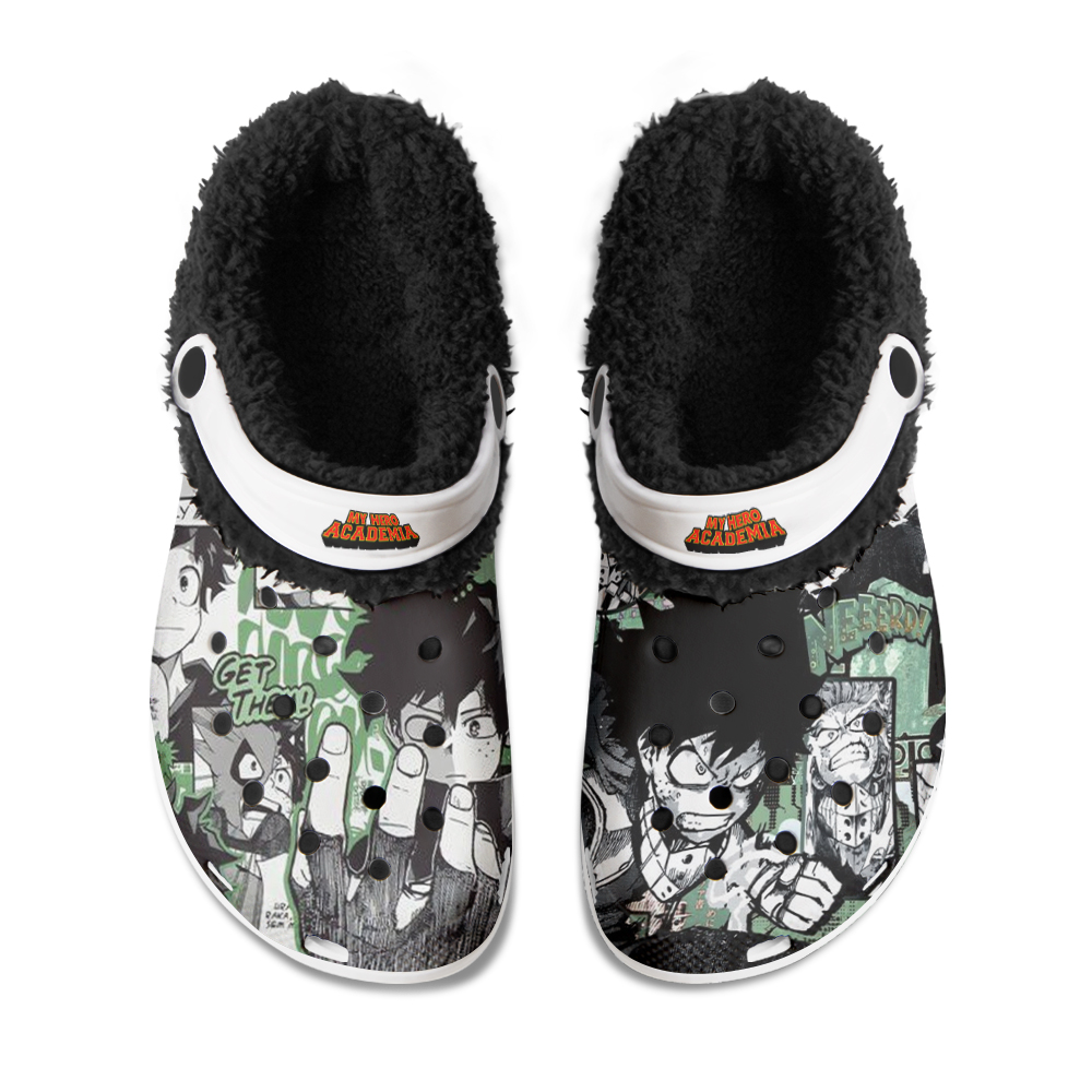 One Piece Ace Fuzzy Slippers Clog