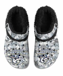 Nashville Predators Fuzzy Slippers Clog