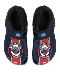 New Orleans Pelicans Fuzzy Slippers Clog