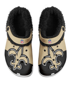 New Orleans Saints Fuzzy Slippers Clog