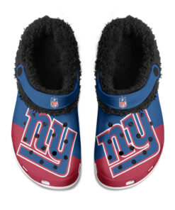 New York Giants Fuzzy Slippers Clog