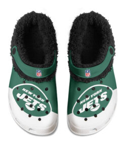 New York Jets Fuzzy Slippers Clog