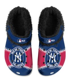 New York Yankees Fuzzy Slippers Clog