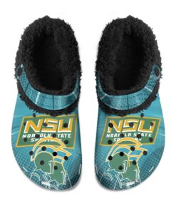 Norfolk State Spartans Fuzzy Slippers Clog