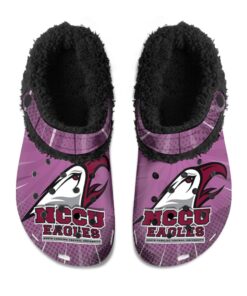 North Carolina Central Eagles Fuzzy Slippers Clog