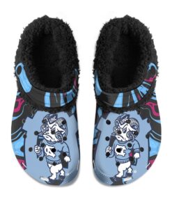 North Carolina Tar Heels Fuzzy Slippers Clog