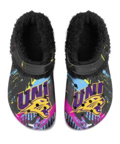 Northern Iowa Panthers Fuzzy Slippers Clog