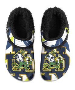 Notre Dame Fighting Irish Fuzzy Slippers Clog