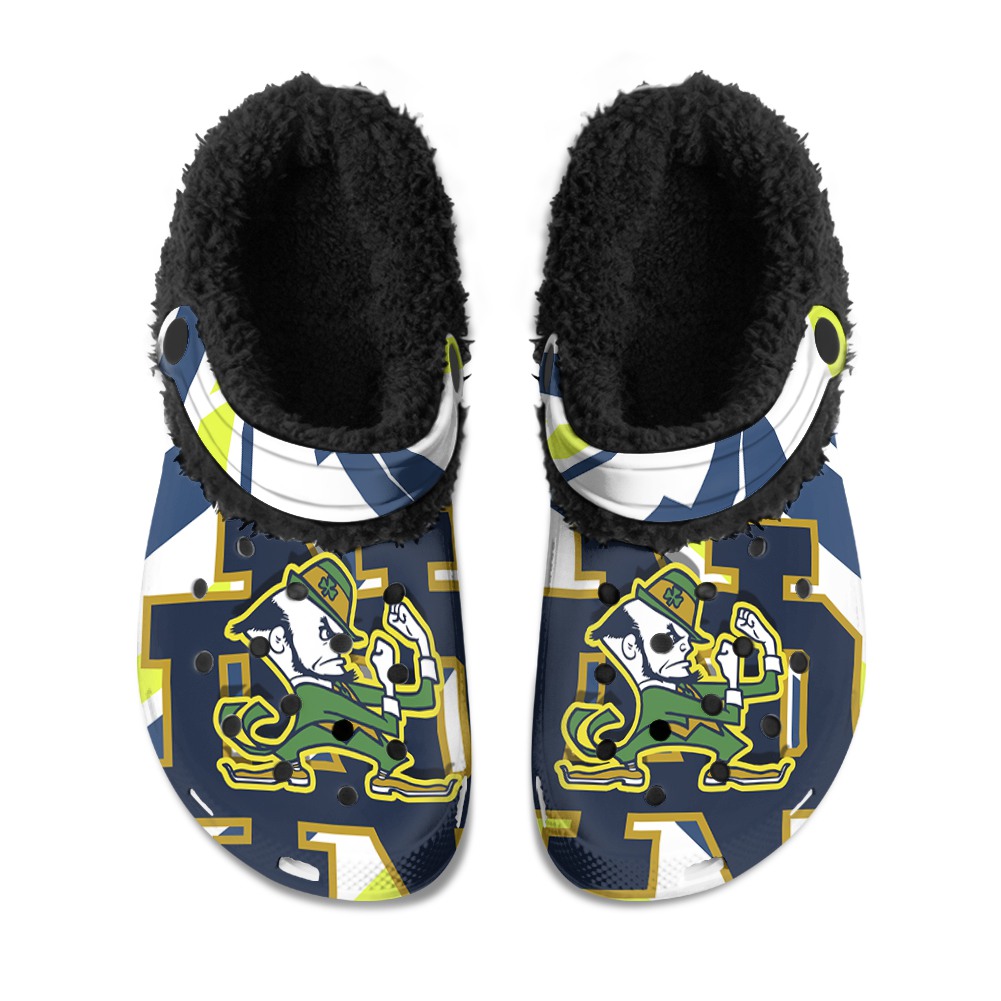 North Carolina Tar Heels Fuzzy Slippers Clog