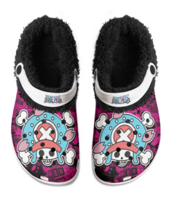 One Piece Chopper Fuzzy Slippers Clog