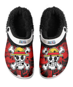 One Piece Luffy Fuzzy Slippers Clog