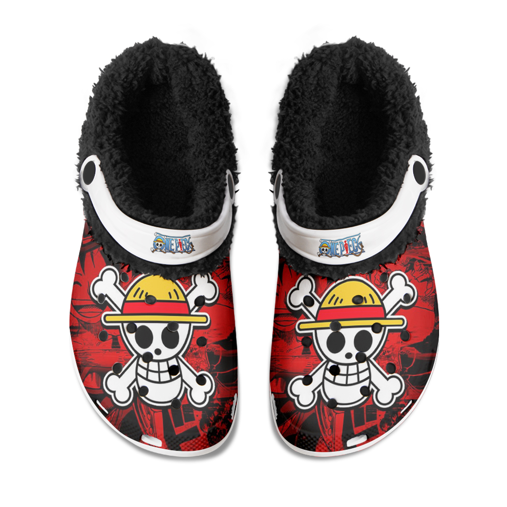 One Piece Chopper Fuzzy Slippers Clog