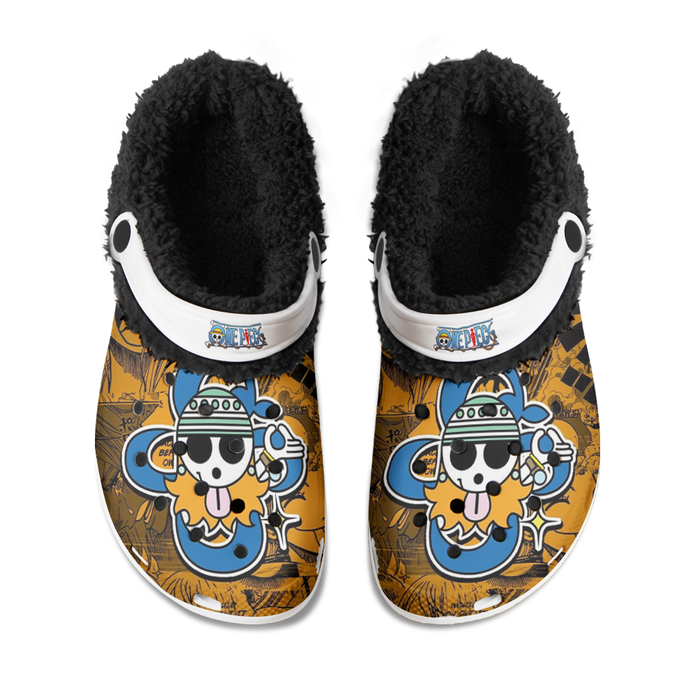 One Piece Ace Fuzzy Slippers Clog