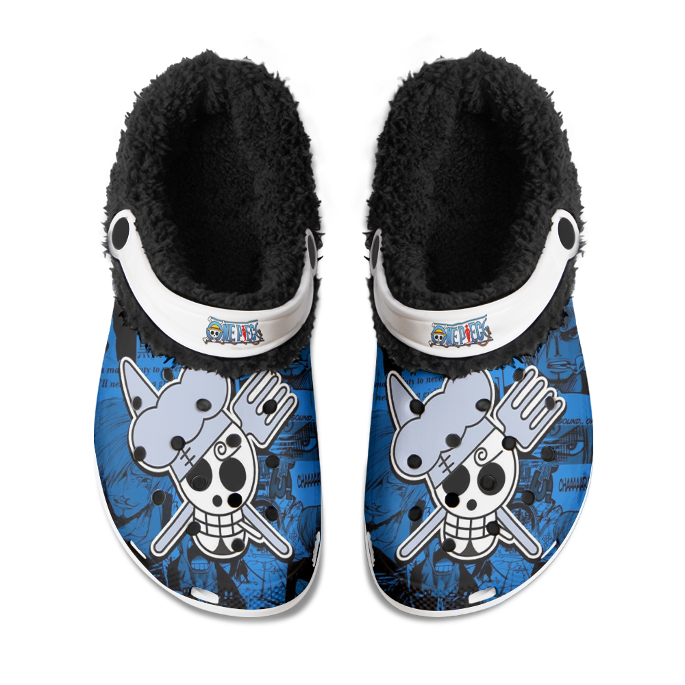 One Piece Shanks Fuzzy Slippers Clog