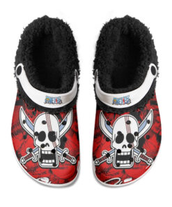 One Piece Shanks Fuzzy Slippers Clog