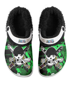 One Piece Zoro Fuzzy Slippers Clog