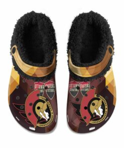 Ottawa Senators Fuzzy Slippers Clog