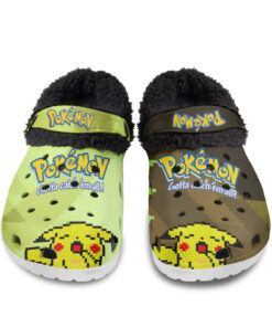 PIKACHU Fuzzy Slippers Clog