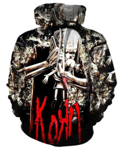 Korn All Over Print Full Zip Hoodie #1