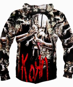 Korn All Over Print Full Zip Hoodie #1