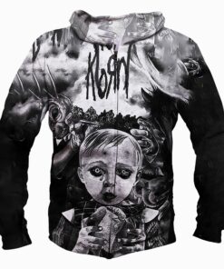 Korn All Over Print Full Zip Hoodie #2