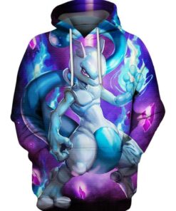 Mewtwo 3D Hoodie, Zip-Up