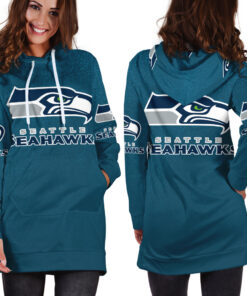 Seattle Seahawks Women’s All Over Print Hoodie Mini Dress