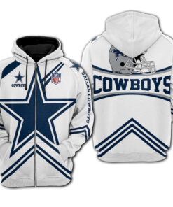 Dallas Cowboys 3D Printed Hooded Pocket Pullover Hoodie