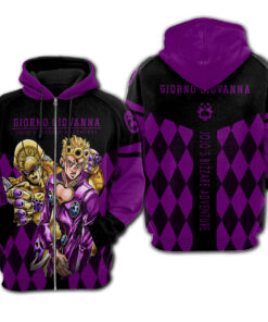 Jojo’s Bizzare Adventure Golden Wind Giorno Giovanna-1 Cosplay Hoodie Jacket