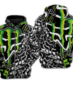 Monster Energy Fox Racing 3d Print Hoodie