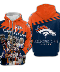 Denver Broncos 3D Hoodie