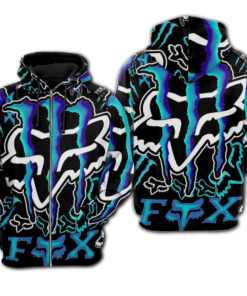 Men / Women Fox 3D Zipper Hoodie, Fox Zipper Hoodie