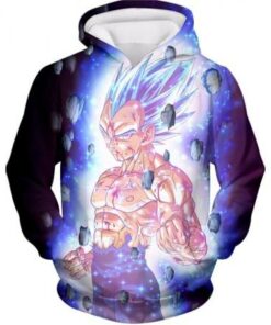 Dragon Ball Super Awesome Hero Prince Vegeta Super Saiyan Blue Cool Promo Hoodie DBS252