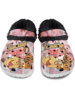 POOH AND TIGER FRIENDSHIPDAY Fuzzy Slippers Clog