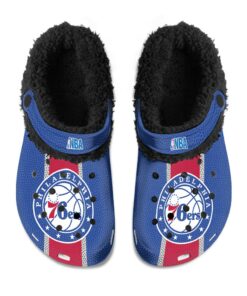 Philadelphia 76ers Fuzzy Slippers Clog