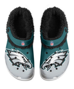 Philadelphia Eagles Fuzzy Slippers Clog