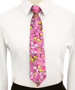 Pink Panther Pattern Cravat