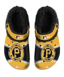 Pittsburgh Pirates Fuzzy Slippers Clog