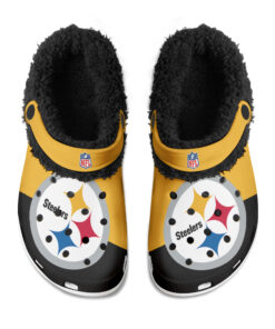 Pittsburgh Steelers Fuzzy Slippers Clog