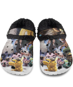 Pokemon Detective Pikachu Fuzzy Slippers Clog