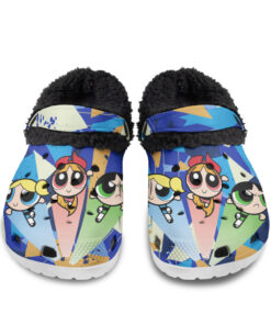 Powerpuff Girls illustration Fuzzy Slippers Clog